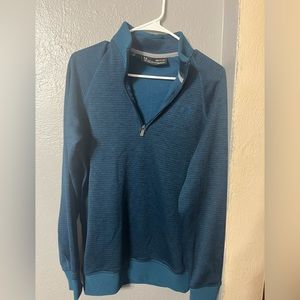 Blue/turquoise blend Under Armour quarter zip size small
